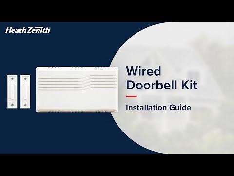Wired Doorbell Kit (with transformer)– Installation Guide | Heath Zenith