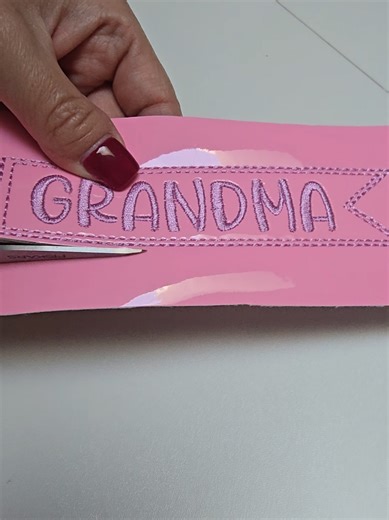 Create a Cute Grandma Key Fob Using an Embroidery Machine