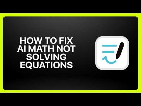 How To Fix AI Math Not Solving Equations in Goodnotes! Tutorial