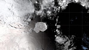 30 reactions | SMU researchers used its infrasound monitors to help globally measure the Hunga volcano eruption earlier this year. This was the first time that infrasound waves from a single event were measured globally by multiple stations, including two of SMU’s long-running infrasound sensors in Texas and one in South Korea. Learn more about SMU's part in setting a new standard for crowdsourcing data: bit.ly/3zqgKbX | SMU | Facebook
