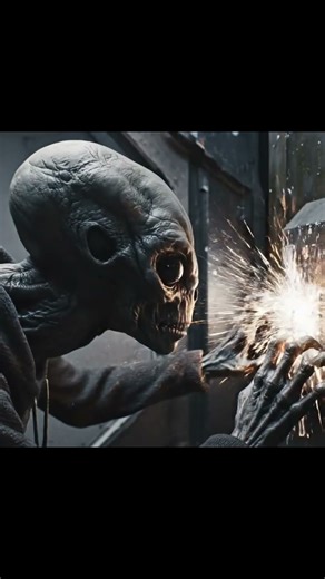 ¡NO ES HUMANO! 👽 La huida más épica del Área 51 #Shorts #alien