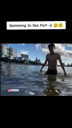 Swimming In Sea Part -2 😊🤗 ##ratankarki #ratankarki18 #ratankarkivlog