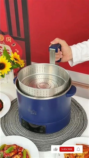 Rice cooker with rice water separation function, New Rice Tutorial #ricecooker #homegadgets #shorts