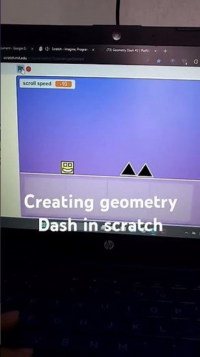 creating geometry dash in scratch (music by robtop games)