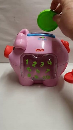 Fisher Price Laugh And & Learn Piggy Bank Music Toy Money Box For Baby
