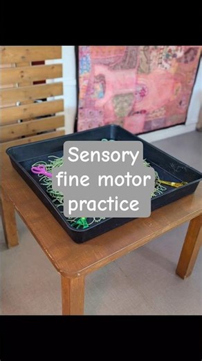 Sensory fine motor skills practice #eyfs #finemotorskills #sensoryplay #eyfsactivities #shorts
