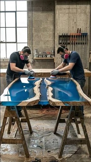 Amazing Wood Transformation | Making a Luxury Epoxy Resin Table #shorts