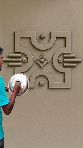 Simple Wall Design 👌👍. #fblifestyletyle #foryouシ #viralvideo #fb #virals #viralpost #plaster #Homeplanningrano . | Home Planing Rano