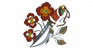 Beautiful tattoo - Tattoos coloring pages for Adults online