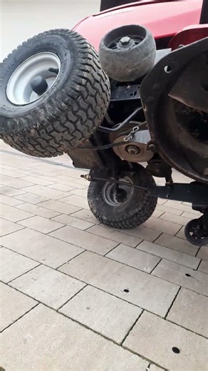 How I built Lawn Tractor Lift – Easy Way to Tilt Mower for Cleaning, #diy