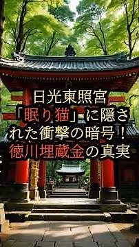 The mystery of the Tokugawa buried treasure hidden in the "Sleeping Cat" of Nikko Toshogu Shrine ...
