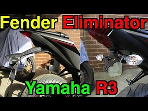 Yamaha R3 Fender Eliminator Installation Video - How To R&G Tail Tidy Kit