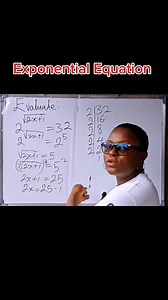 1.6K views | Exponential Equation made easy 殺殺殺殺 | Maths with Chinwendu | Facebook