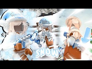 Playing MM2 with SNOW SET! ☃️ | KEYBOARD ASMR |