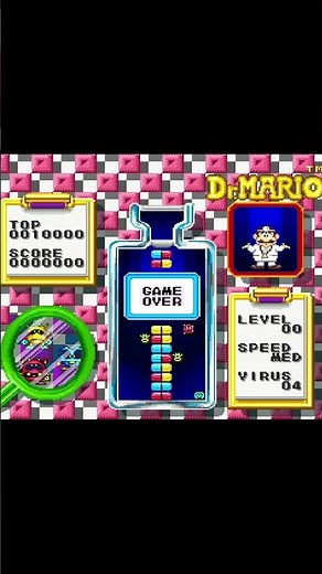 Dr. Mario (SNES) GAME OVER #nintendo #retrogaming #videogames #shorts