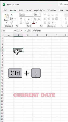 Pro Excel Tip: Insert Current Date with Shortcut | Microsoft Excel Tricks