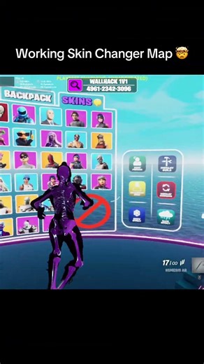 Best 1v1 Skin Changer Map! #fortnite #xpmap #fortniteclips #gaming