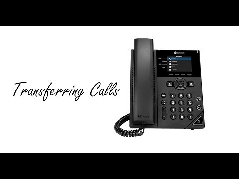 Poly VVX 150/250/450 - Transferring Calls