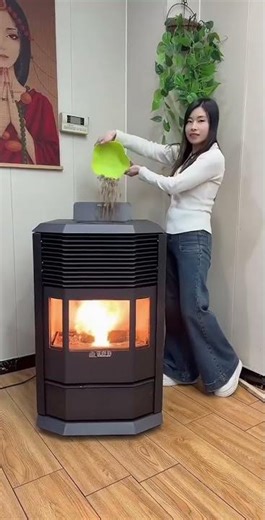 #IndoorHeater #FashionOutfitSharing #CozyHomeLife#pellet heating stove
