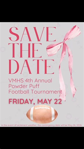 Powder Puff Football is coming back! 📅 Friday, May 22nd Get ready for competition, school spirit, and bragging rights 💥 ❗️Watch for details as the event gets closer #powderpuff #braggingrights #schoolspirit #eagles | Veterans Memorial Eagles Football Booster Club