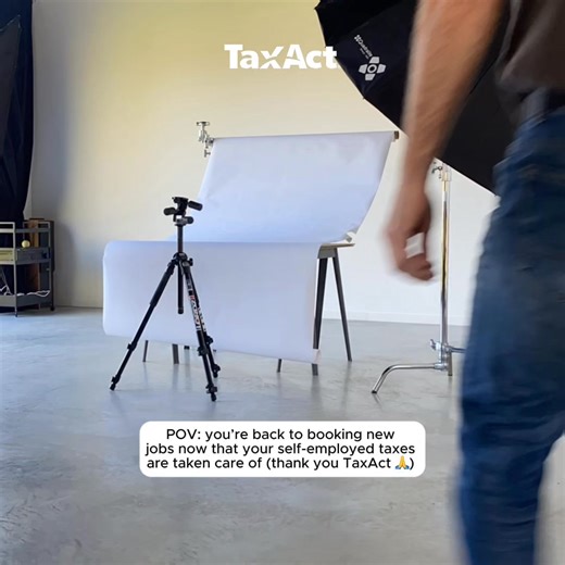 Whether you’re a gig-worker or fully self-employed, TaxAct Self-Employed helps you find write-offs and walks you through your return step-by-step. 👌 | TaxAct