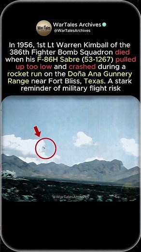 F-86H Sabre Crash: The Fatal Rocket Run of 1956