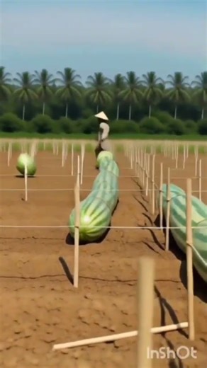 Escaping the World's Largest Snake shape watemelon #SnakeShapeWatermelon#GiantWatermelon