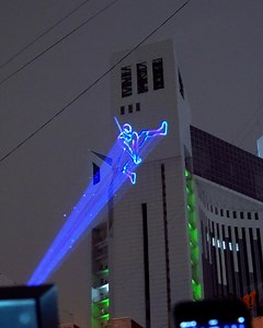 3.5K views · 13 reactions | Save the world with #LaserCube ⠀ LaserCube is the world's first portable RGB laser display. ⠀ Follow all local laws and regulations. ⠀ #lasershow #lightart #prettylights #eventtech #augmentedreality #technology #futuretech #visualizer #stagelighting #stagelight #showlaser #vjing #laserlights #djgear #ar #spiderman #spider #marvel #spidermanps4 #spidermannowayhome #spidermanfans #spidermanart | Wicked Lasers | Facebook