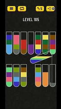 Water Sort Puzzle Level 105 Solved