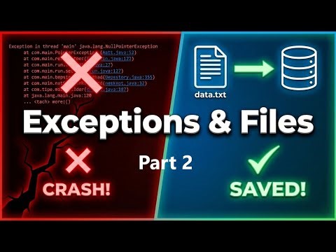 Java Exception Handling & File I/O Tutorial | HANDS-ON PROJECT Part 2