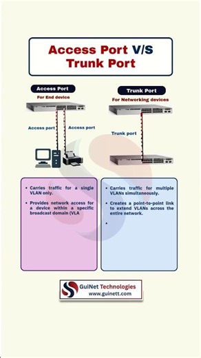 Access Port vs Trunk Port Explained | VLAN Basics for CCNA
