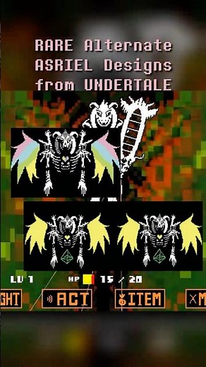 UNUSED Alternate ASRIEL Designs UNDERTALE #undertale #deltarune #tobyfox #gaster #indiegame #asriel