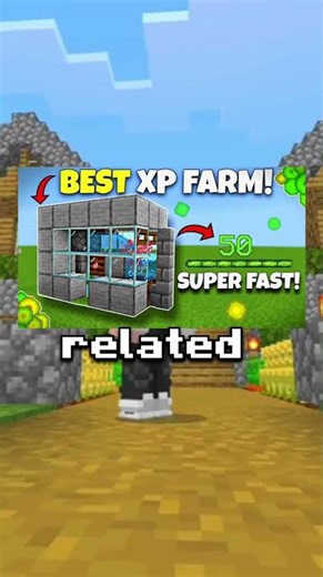 This XP farm is broken in Minecraft pe🔥 unlimited XP in 1 min #minecraft #minecraftshorts #shorts