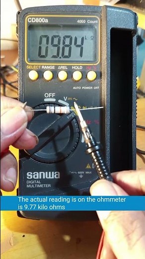 how to find actual tolerance a resistor