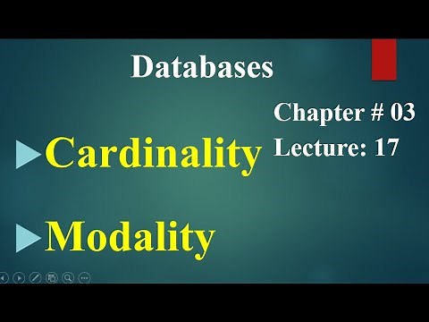 Computer 2nd year Chapter no 03 Lecture no 17Cardinality and Modality