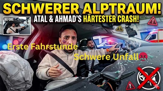 Erste Fahrstunde endet im Unfall!