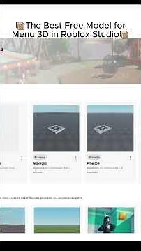 📦The Best Free Model for Menu 3D in Roblox Studio📦