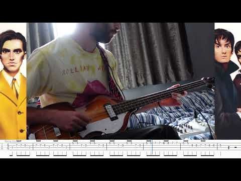 Pulp - Do You Remember the First Time (Bass cover with play along tabs)