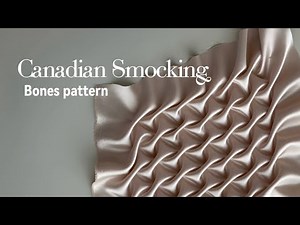 How to Create the Canadian Smocking Bone Pattern | Fabric Manipulation Tutorial
