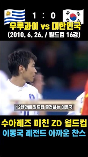 "원정 첫 16강" 하지만 아쉬움 남긴 물회오리 슛 (우루과이 vs 대한민국 / 2010. 6. 26. / 월드컵 16강)