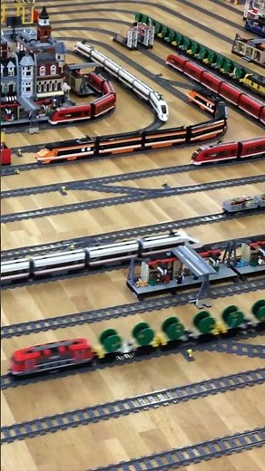 Mega Lego Train Layout #lego