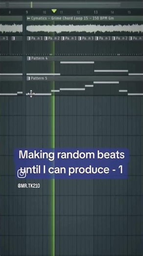 Making random beats until I can produce - part 1