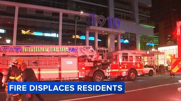 Hundreds displaced after fire in Center City Philadelphia high-rise