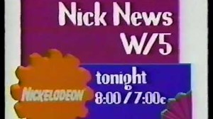 Nickelodeon Nick News W 5 1993 Promo
