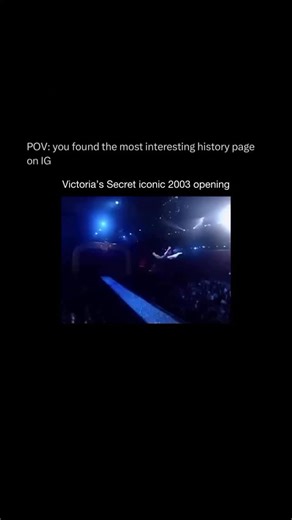 History Reels on Instagram: "The 2003 Victoria’s Secret Fashion Show is best remembered for one of the most iconic openings in the brand’s history. It captured the essence of early-2000s fashion with a striking blend of glamour, theatrical production, and celebrity appeal. Supermodels like Tyra Banks, Heidi Klum, Adriana Lima, and Gisele Bündchen commanded the runway, perfectly representing the bold, larger-than-life image Victoria’s Secret was known for at the time. With dramatic lighting, powe