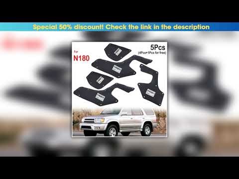 Review 5x Splash Shields For Toyota 4Runner N180 Hilux Surf SW4 1996-2002 Fender Seals Liner Apron•