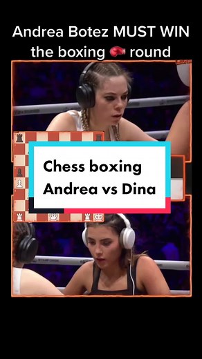 Credit @ludwig “Andrea Botez vs WGM Dina Belenkaya - Mogul Chessboxing” #chess #chessboxing #andreabotez #ludwig