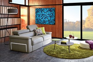 Canapé convertible Beach Cuir