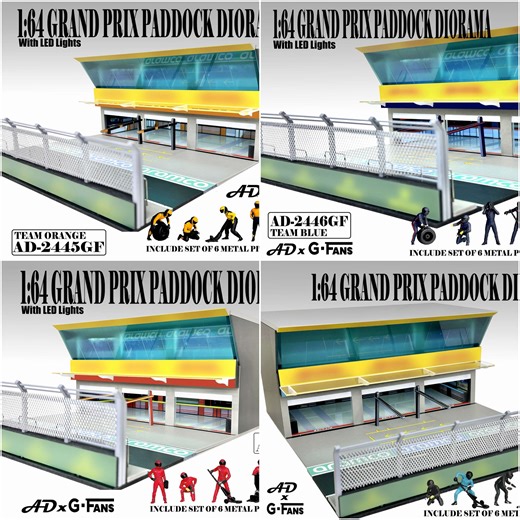 香港交通模型場景店 | 飛機 車仔 戰機 場景 on Instagram: "🌟[車仔部] American Diorama 1/64 最新預購🌟 [預購 Pre-order] American Diorama 1/64 Formula Pit Crew Figures Team Orange [預購 Pre-order] American Diorama 1/64 Grand Prix Paddock Diorama – Team Blue [預購 Pre-order] American Diorama 1/64 Grand Prix Paddock Diorama – Team Red [預購 Pre-order] American Diorama 1/64 Grand Prix Paddock Diorama – Team Black Additional Information: - 預計 2026/05 到貨 - 出貨時間只供參考 - 最終以廠商出貨為準 - 訂金 HKD 150 📞 有興趣既朋友可以Facebook 或 Whatsapp 55748694 查詢 📞 