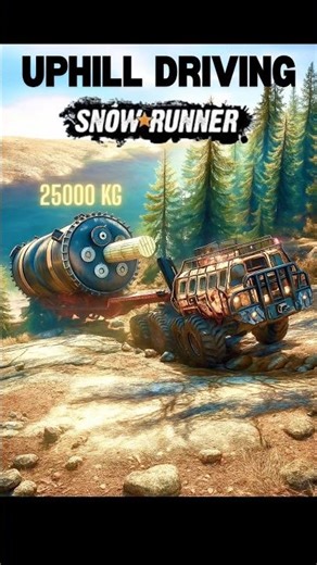 25000Kg STILL NOT ENOUGH #snowrunner #truckingsimulator #gamingshorts